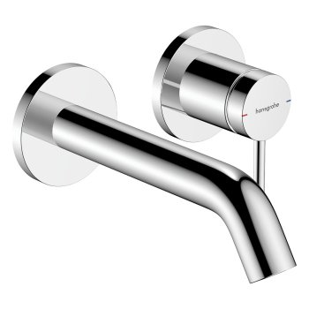 Смеситель для раковины Hansgrohe Tecturis S, скрытого монтажа, для монтажного бокса, излив 165 мм, хром